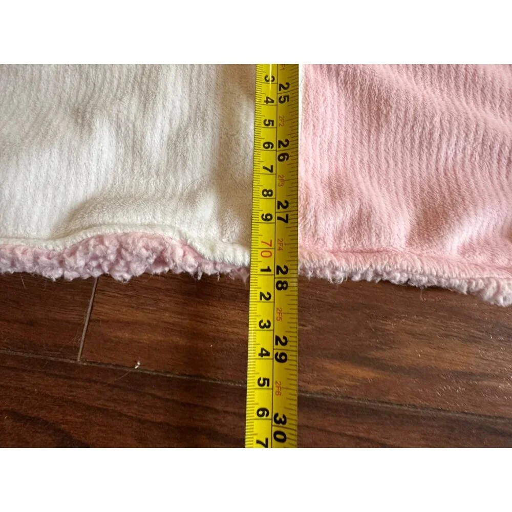 Dream Big Little One Pink White‎ Block Minky Dot Forever Baby Activity Blanket